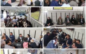 برگزاری میز خدمت با حضور مسئولان در زرین دشت برگزاری میز خدمت با حضور مسئولان در زرین دشت