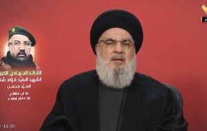 سیدحسن نصرالله: به تجاوزگری اسرائیل پاسخ می‌دهیم