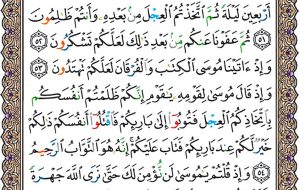 صفحه ۸ قرآن کریم صفحه ۸ قرآن کریم