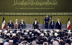 دیدار مسئولان نظام، سفرای کشورهای اسلامی و میهمانان کنفرانس وحدت با رهبر انقلاب